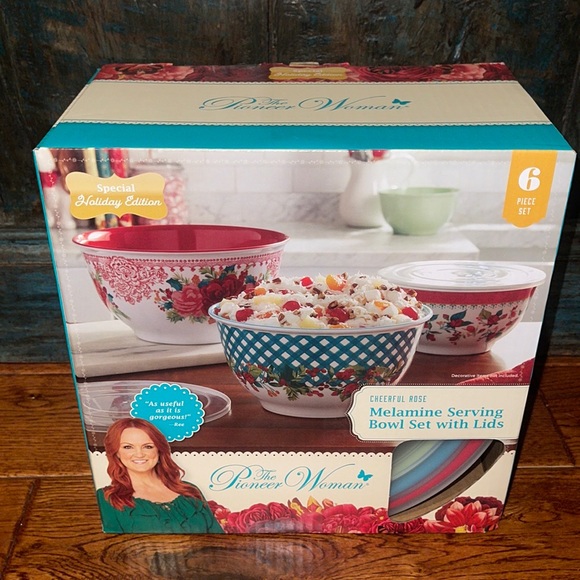 The Pioneer Woman Kitchen The Pioneer Woman Cheerful Rose Melamine